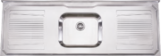 Cuba Pia Inox 120cm com válvula - Imagem 4