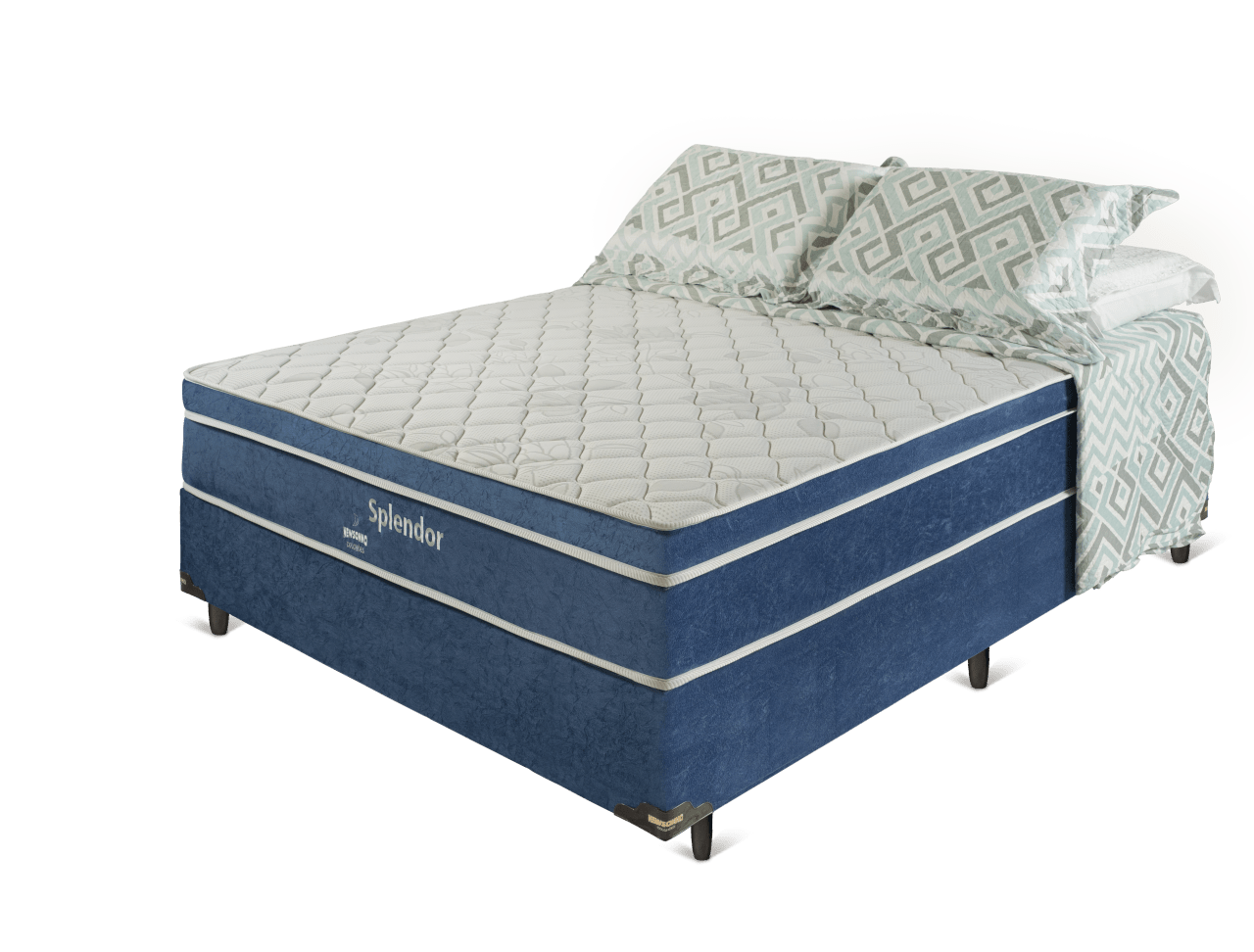 3de0958f7c3f31b8e52dfe741e371f84 Conjunto Splendor Molejo Pocket - Queen 158x198 - Imagem 1