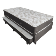Cama Box Solteiro com Auxiliar NewSonno - Molas Ensacadas