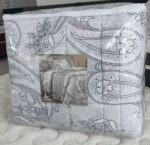 KIT COBRELEITO MALHA STAMPA3PCS KING PAISLEY