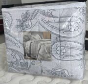 KIT COBRELEITO MALHA STAMPA3PCS KING PAISLEY