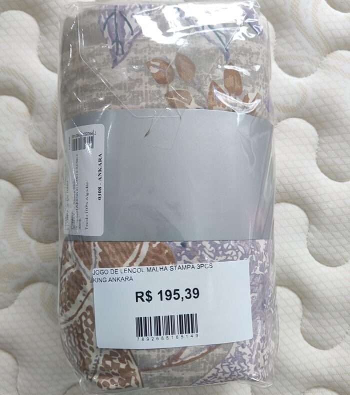 JOGO DE LENCOL MALHA STAMPA3PCS KING ANKARA - Imagem 2