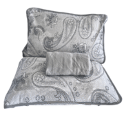 JOGO DE LENCOL MALHA STAMPA 3PCS KING PAISLEY - Imagem 3