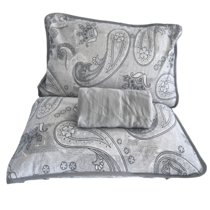 JOGO DE LENCOL MALHA STAMPA 3PCS KING PAISLEY - Imagem 3