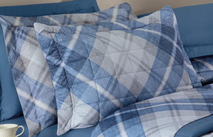 KIT COBRELEITO SOFISTIC 2PCS SOLTEIRO INDIGO GLASGOW - Imagem 2