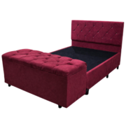 Combo Realeza ConforLar: Cabeceira + Base Box + Recamier Baú - Imagem 5