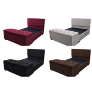 Combo Realeza ConforLar: Cabeceira + Base Box + Recamier Baú - Imagem 2